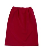 Pendleton Red Virgin Wool Skirt Size 10 Petite - £36.19 GBP