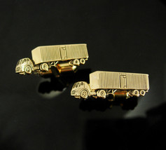 Vintage advertising Cufflinks Hickok original box Berman sales co tie clip truck - £115.76 GBP