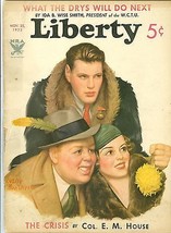 Magazine Liberty  Tarzan  And The Lion Man  Burroughs November 25 1933 - £78.10 GBP