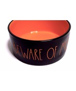 Black Pet Dog Bowl Rae Dunn Magenta Halloween Beware of Me! Ceramic - $24.13 CAD