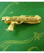 Remington gun tie clip pistol NRA gold tie clasp revolver bachelor gift ... - £66.77 GBP