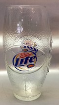 Miller Lite Beer Football Shaped Glass - Textured To Look Pigskin, Lacin... - £5.04 GBP