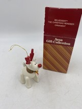 Avon Gift Collection BELVEDEER The Christmas Reindeer Ornament in Box Vintage - £8.16 GBP