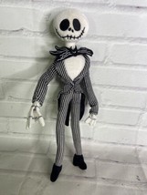 Disney Parks Jack Skellington Nightmare Before Christmas Posable Plush Doll Toy - £11.61 GBP
