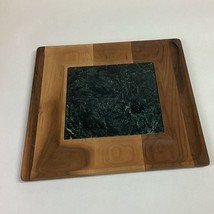 JK Adam’s Marble Tile Teak Wood Serving Board (Removable Marble Tile) - $48.29 CAD