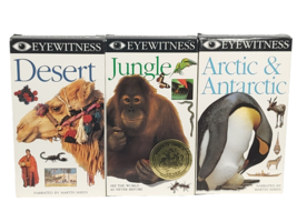 Lot Of 3 Vision Eyewitness VHS Desert Jungle Artic Antarctic Special Eff... - £16.55 GBP