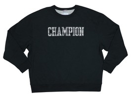 Champion Men&#39;s Powerblend Standard-Fit Sweatshirt Black S B4HP - £23.56 GBP