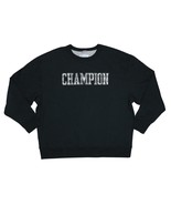 Champion Men&#39;s Powerblend Standard-Fit Sweatshirt Black S B4HP - £23.99 GBP