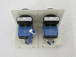 (2) Fuji Electric AR22FOR Flush Round Head Pushbutton Command Switch (Bl... - $8.54