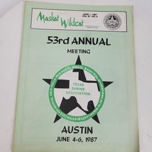 Vintage Maskat Wildcat Masonic Shriners Magazine June 1987 Wichita Falls TX - £12.68 GBP