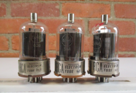 RCA 6146  Vacuum Tubes Black Plate Lot of 3  TV-7 Tested Strong - $29.75