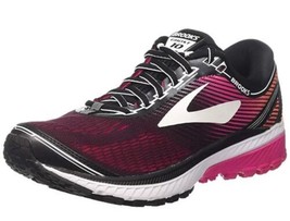 Brooks Womens Ghost 10 1202461D067 Black Pink Running Shoes Sneakers Size 8.5 D - £23.56 GBP