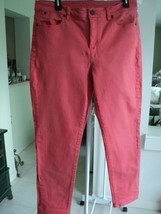 Talbots Salmon Pants Size 12 Cotton Spandex Pockets #7119 - £6.86 GBP