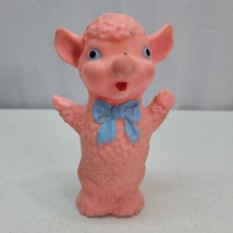 Vintage Rubber 1950s Lamb Sheep Squeak Toy Works 6&quot; - £20.51 GBP