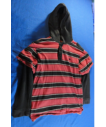 VINTAGE SOUTHPOLE SHORT LONG SLEEVE COMBO BLACK RED HOODIE SHIRT YOUTH M... - $53.61 CAD