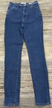 Pacsun Jeggings Jeans Super High Rise Blue Stretchy Size 24/28 (Tagged 27) - £8.40 GBP