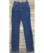 Pacsun Jeggings Jeans Super High Rise Blue Stretchy Size 24/28 (Tagged 27) - £8.38 GBP