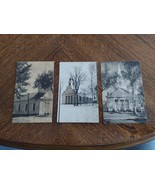3 Early 1900s Fryeburg Maine First Congressional Church Postcard REAL PH... - €12,14 EUR
