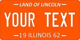 Illinois 1962 Personalized Tag Vehicle Car Auto License Plate - £13.13 GBP