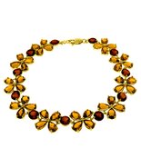 20.7 CTW 14k Solid Gold Bracelet Citrine Garnet - $9,384.60 MXN