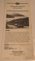 Vintage Mendenhall Glacier Brochure Alaska Sightseeing Tours BRO11 - £6.18 GBP