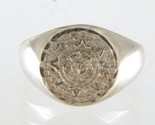 Mayan calendar Unisex Fashion Ring .925 Silver 396083 - $49.00