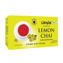 Girnar Black Tea Bags, Lemon Chai, Tea With Lemon Natural Flavour (25 Te... - £10.26 GBP