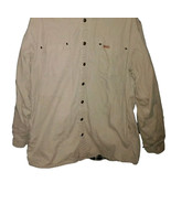 Carhartt Men XLT Chore Jacket Canvas Flannel Lined Snapup Beige Tan S296... - $80.48 CAD