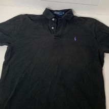 Polo Ralph Lauren 100% Cotton Black Short Sleeve Shirt Mens Small - £15.97 GBP