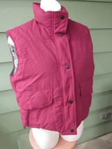 REI 100% Goose Feather Down Ski Puffer Winter Vest Jacket with Pockets Womens 10 - £18.59 GBP