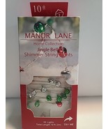 Manor Lane Home Collection Cool Jingle Bells String Lights 10ft 50 Lights - $355.84 MXN