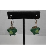 Vintage Pot of Gold Clover Drop earrings St. Patty&#39;s Day - £7.50 GBP