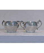 Mid Century Silverplate Sugar &amp; Creamer Set Vintage S Hallmark Antique D... - $25.00