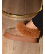 WILD DIVA Embellished Faux Fur Platform Booties - €26,04 EUR