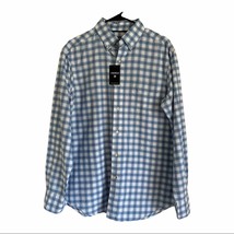 Daniel Cremieux Classic Blue Mens Check Button Down Long Sleeve Shirt Size M - £30.17 GBP