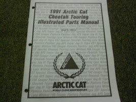 1991 Arctic Cat Cheetah Touring Illustrated Service Parts Catalog Manual OEM - £19.91 GBP