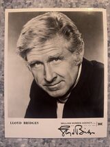 8 X 10 Autographed Photo Lloyd Bridges Vintage Movie Studio Agency Shot - $74.25