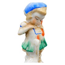 Vintage Porcelain Girl with Goose Hummel like Figurine Japan - $14.84