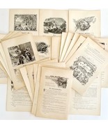 1888 Lot of 25 Victorian Pages Ephemera Scripture Illustrated 1st Editio... - £55.03 GBP