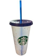 starbucks confetti color changing venti cup with blue straw - $20.89