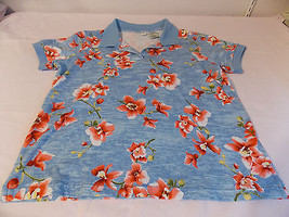 White Stag  Women&#39;s Blouse Short Sleeves Large &quot;Flowers&quot; - $5.90