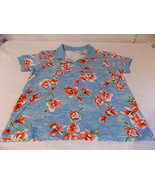 White Stag  Women&#39;s Blouse Short Sleeves Large &quot;Flowers&quot; - $112.09 MXN