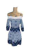Women&#39;s Dress BCX Navy Blue Mini Spaghetti Strap Laced Regular Size M NWT - $20.00