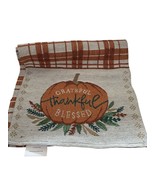 Grateful Thankful Blessed Thanksgiving/Fall/Autumn Tapestry table runner - $20.22 CAD