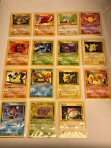 LOOK Near Mint RARE Pokémon Pokemon 15 cards Fossil Aerodactyl Pikachu Squirtle - $118.79