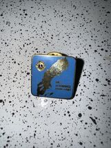 Lions Club 100% Attendance Award Pin Vintage Metal Lapel 1986 1987 Swede... - $2.15