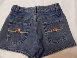 Womans Junior Sz 3/4 Squeeze Sqz Original Denim Jean Shorts Summer Fun Beach - £7.90 GBP