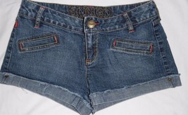 Cute Junior Woman Sz 5 Bongo Shorts Red Label &amp; Stitching Denim Flap Pockets Ec! - £15.90 GBP