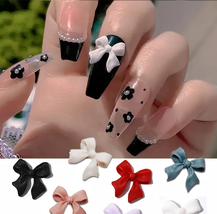 NAIL CHARM RESIN Multicolor 3D Bow 50/Pack image 3
