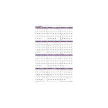 2024 AT-A-GLANCE 24&quot; x 36&quot; Yearly Wall Calendar (PM12-28-24) - £30.10 GBP